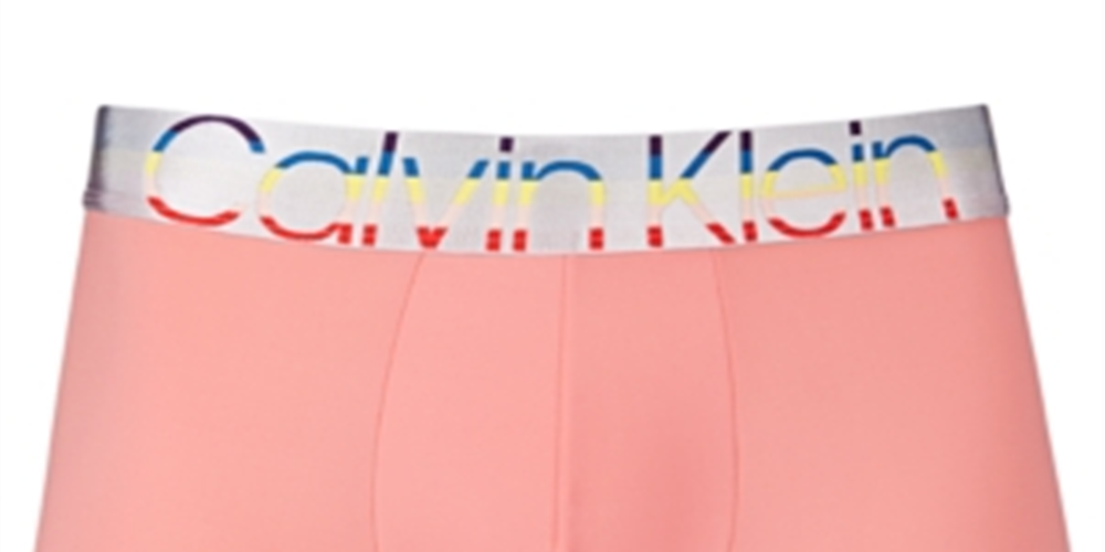 Calvin Klein Men's Pride Logo Trunks Orange Size Small