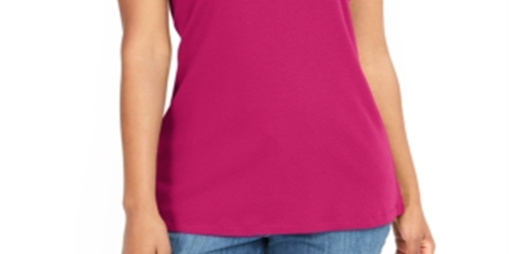 Karen Scott Women's Cotton Tank Top Red Size X-Large