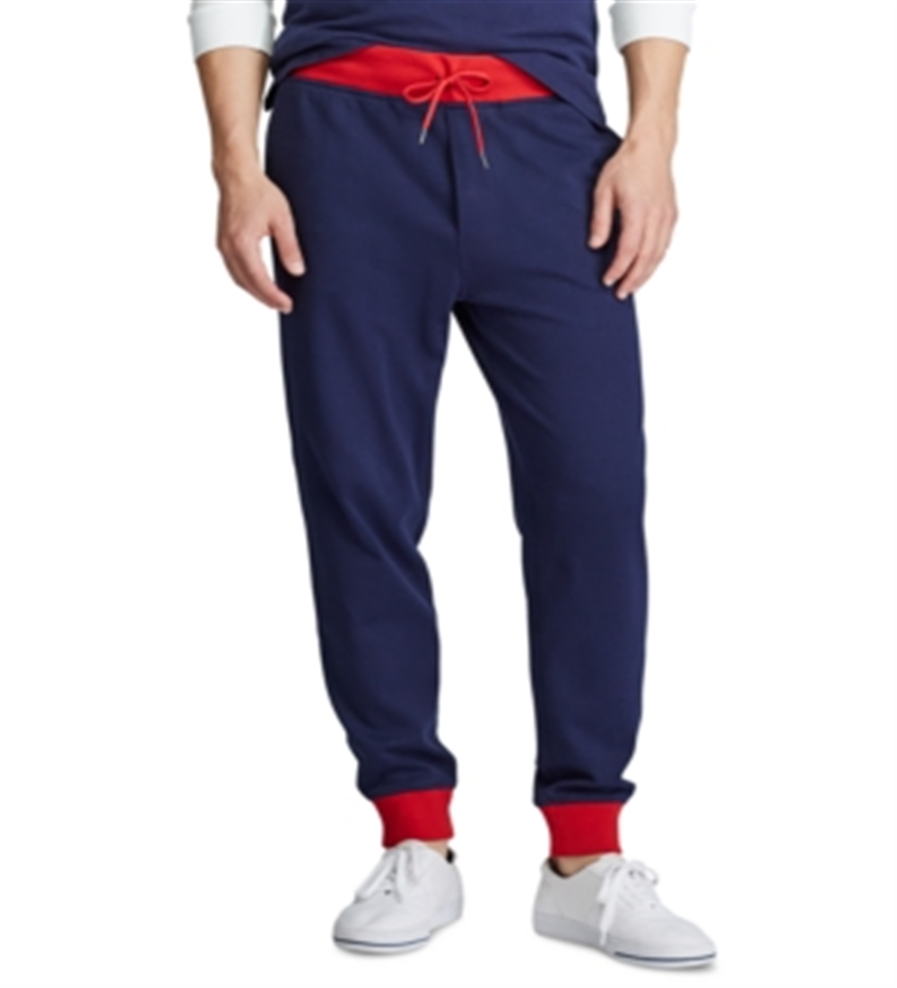 Polo Ralph Lauren Men's Cotton Interlock Track Pants Blue Size X-Large