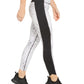 Ideology Women's Snake Print Colorblocked Leggings White Size XX-Large