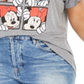 Modern Lux Women's Trendy Plus Minnie T-Shirt Gray Size 3X
