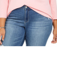 Tommy Hilfiger Women's Plus 3/4 Sleeve T-Shirt Pink Size 2XL