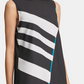DKNY Women's Striped Top Black Size X-Large