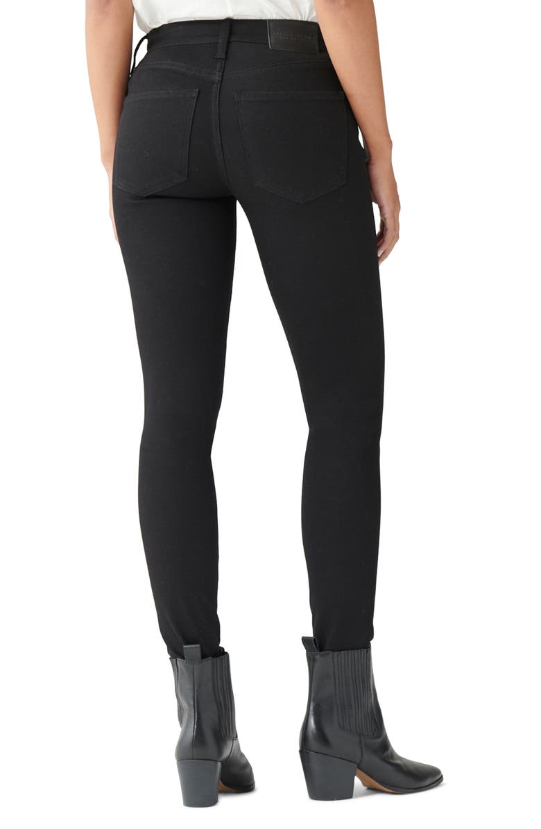 Lucky Brand Women's Ava Exposed Button Skinny Jeans Black Size 31