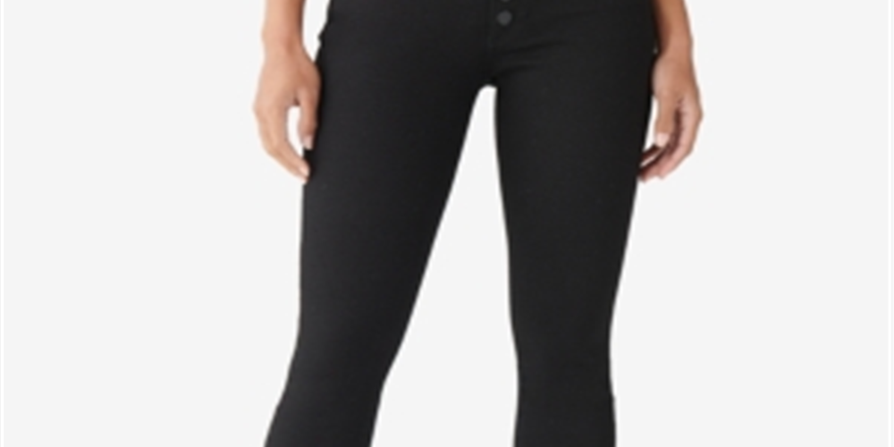 Lucky Brand Women's Ava Exposed Button Skinny Jeans Black Size 31