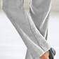 Alfred Dunner Women's Plus Dressy Wear to Work Corduroy Pants Gray Size 18W