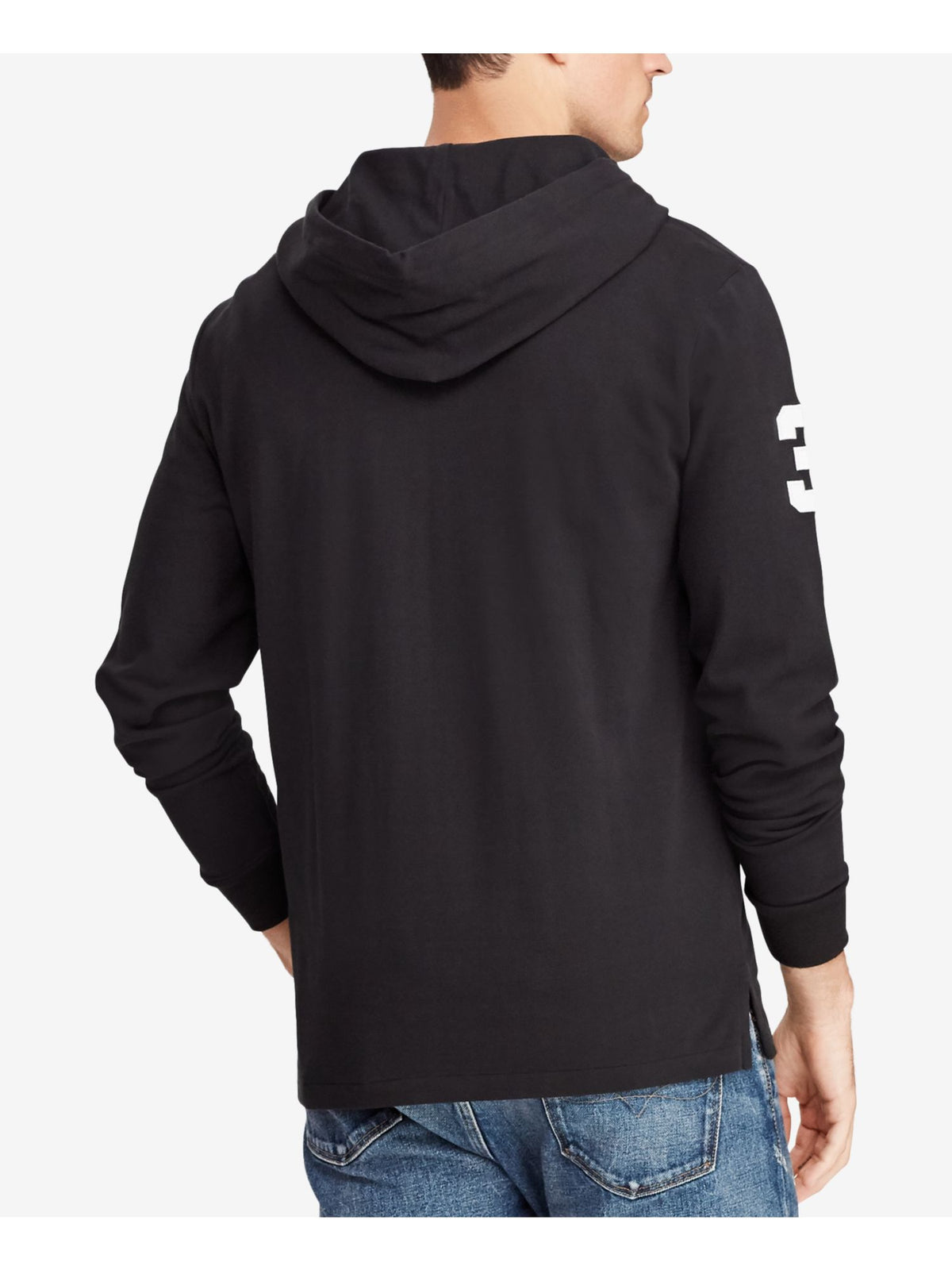 Ralph Lauren Men's Cotton Sweatshirt Hoodie Black Size Small
