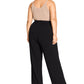 City Chic Women's Trendy Belted Palazzo Pants Black Size 18W