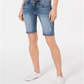 Kut from the Kloth Women's Sophie Distressed Denim Bermuda Shorts Blue Size 12