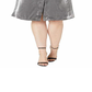 Ralph Lauren Women's Plus Satin Shirtdress Gray Size 18W