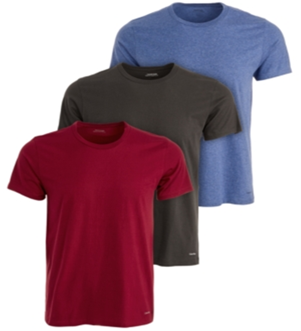 Calvin Klein Men's Crew Neck Classic Fit 3 pack T- Shirt Purple Size Small