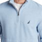 Nautica Men's Sueded Fleece Quarter Zip Pullover Blue Size Small