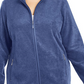 Karen Scott Women's Plus Zeroproof Fleece Performance Athletic Jacket Red Size 1X