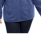 Karen Scott Women's Plus Zeroproof Fleece Performance Athletic Jacket Red Size 1X