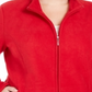 Karen Scott Women's Plus Zeroproof Fleece Performance Athletic Jacket Red Size 1X