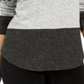 Style & Co Women's Animal Print Long Sleeve Scoop Neck T-Shirt Sweater Size Gray Size Medium