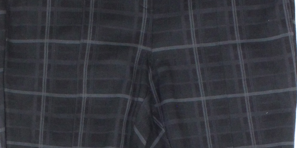 Style & Co Women's Plus Comfort Waist Plaid Leggings -Gray Size 16W