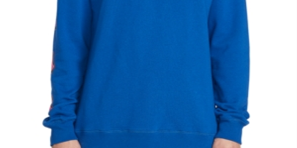Volcom Men's Brasstacks Deadly Stone Sweatshirt Blue Size XX-Large