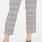 Bar III Women's Plaid Pants Gray Size Small