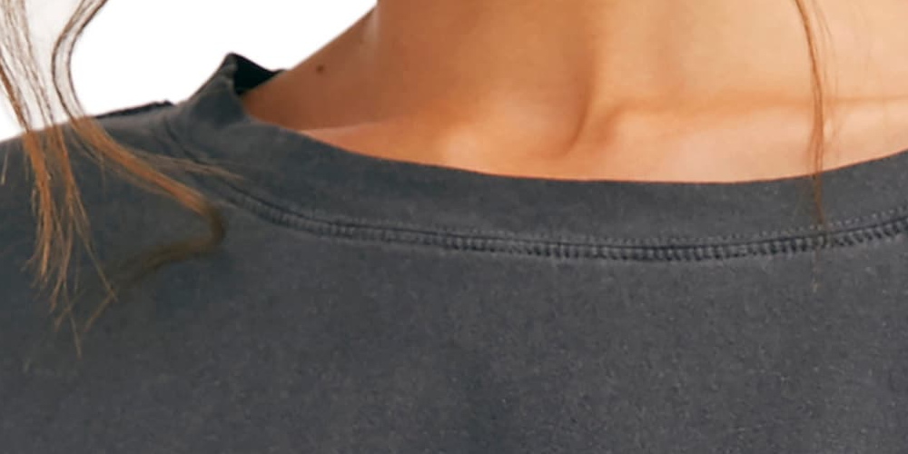 Free People Women's Austin Cropped Long Sleeves T-Shirt Black Size Large