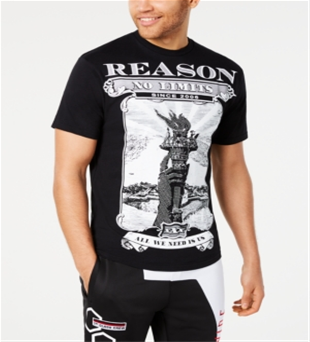 Reason Men's No Limits Graphic T-Shirt White Size Medium