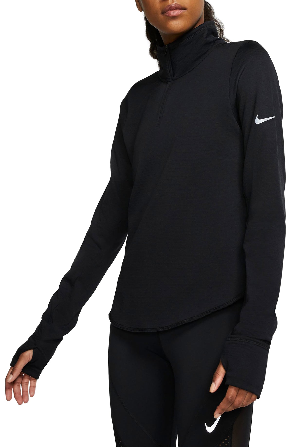 Nike Women's Sweater Black Size Medium