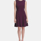 Tommy Hilfiger Women's Scuba Fit & Flare Dress Purple Size 12P