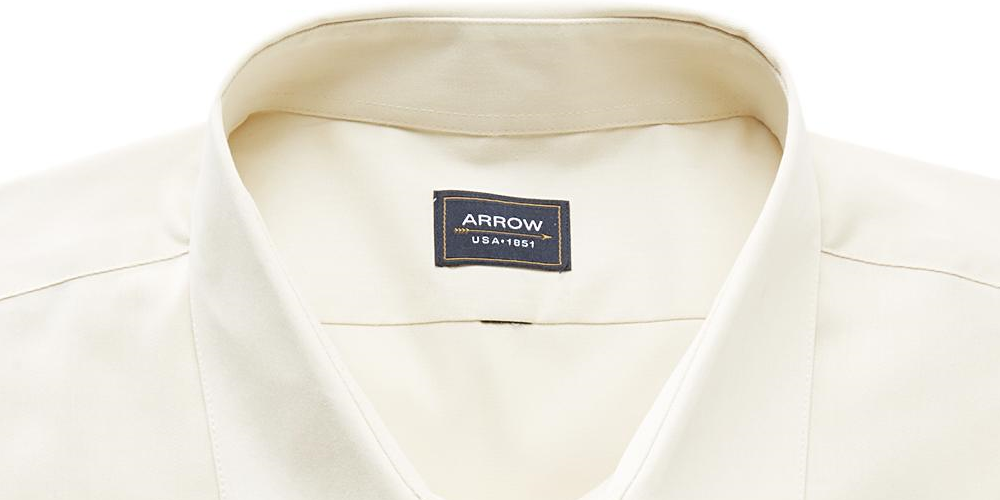 Arrow Men's Nickel Classic Fit Dress Shirt White Size Medium