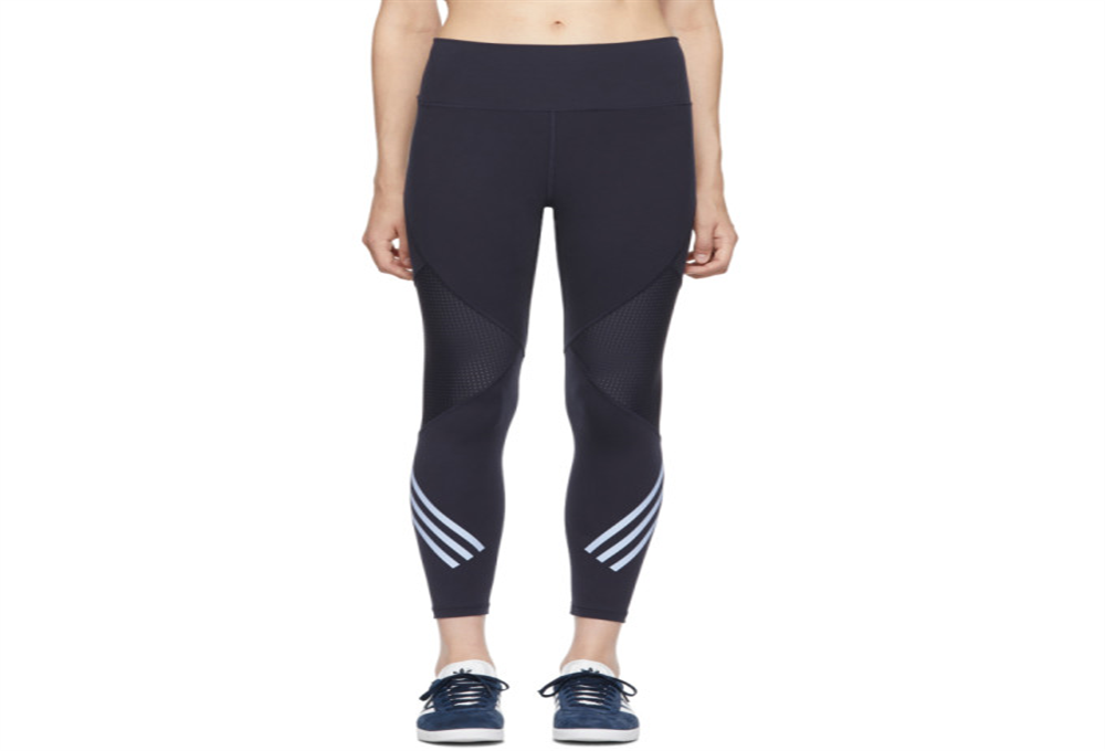 Adidas Women's High Rise Training Athletic Leggings Navy Size Medium