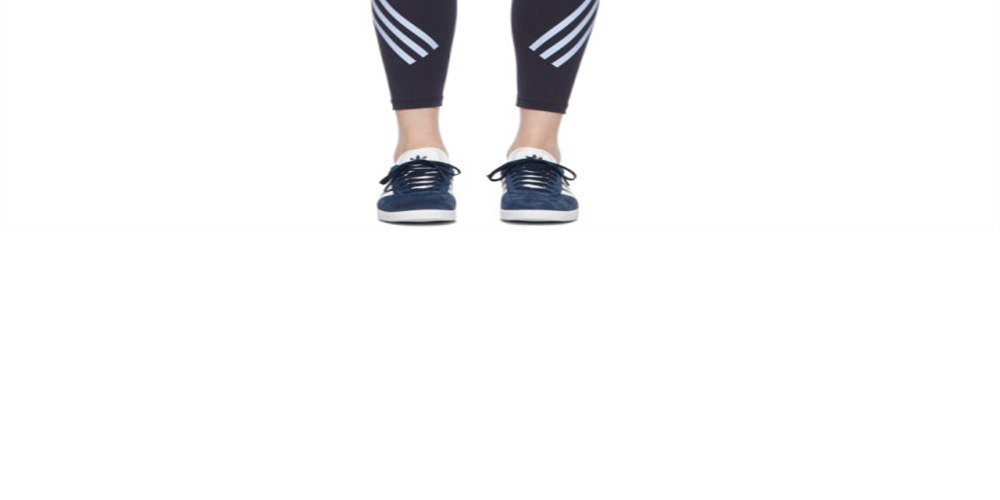 Adidas Women's High Rise Training Athletic Leggings Navy Size Medium
