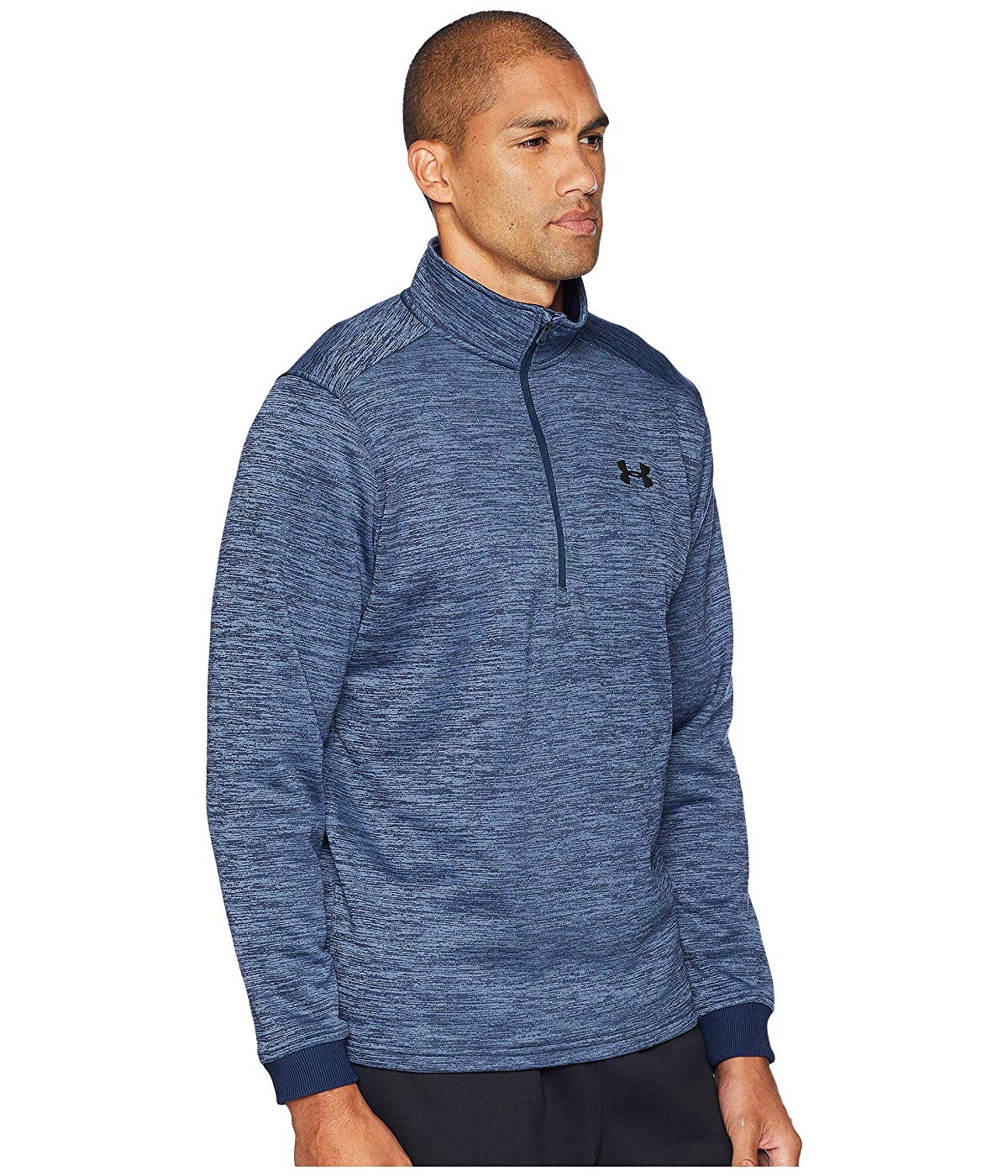 Under Armour Men's Armour Fleece 1/2 Zip Top Blue Size Small
