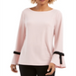 Charter Club Women's Tie Detail Sweater Pink Size Petite Medium