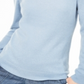 Charter Club Women's Crew Neck Cashmere Sweater Blue Size-Petite L