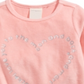 First Impressions Toddler Girls Heart-Print Velour Top Pink Size 3T