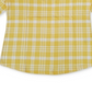 Charter Club Women's Cotton Plaid 3/4 Sleeve Top Yellow Size X-Small