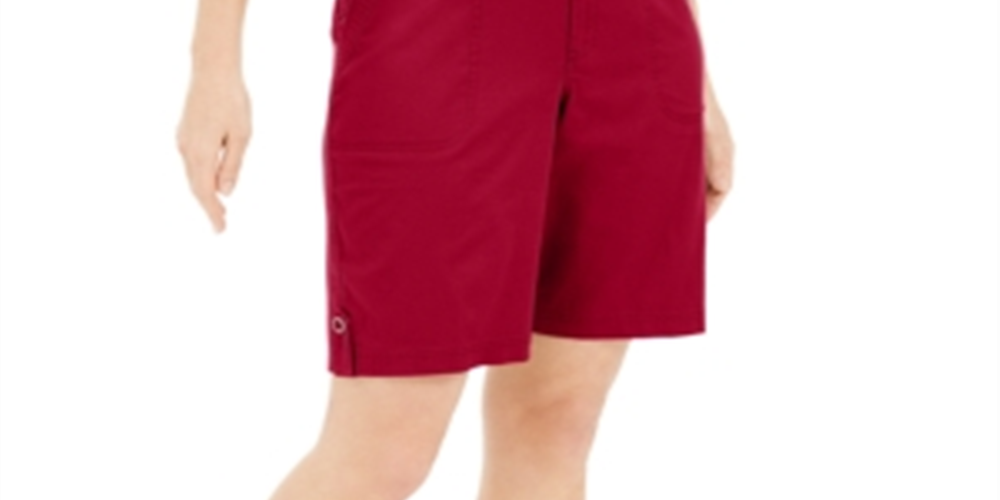 Karen Scott Women's  Petite 10-Inch Shorts  Red Size 16 P