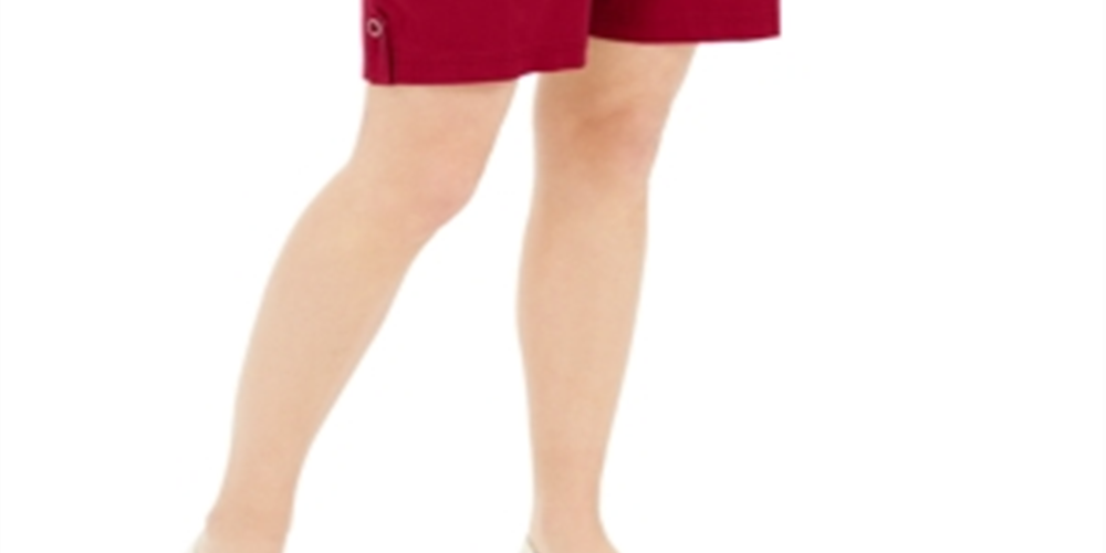 Karen Scott Women's  Petite 10-Inch Shorts  Red Size 16 P