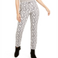 Inc International Concepts Women's Essential Snake-Print Skinny Jeans Gray Size 8