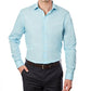 Kenneth Cole Men's Slim Slim Fit Spread Collar Dress Shirt Blue Size M