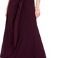 Adrianna Papell Women's Sleeveless Maxi Sheath Evening Dress Purple Size 6