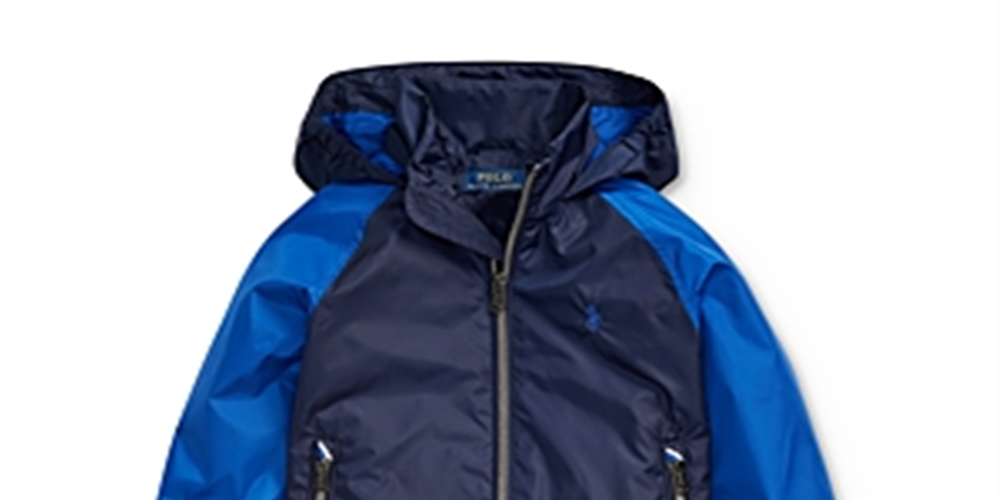 Ralph Lauren  Boy's Packable Hooded Jacket Blue Size 5