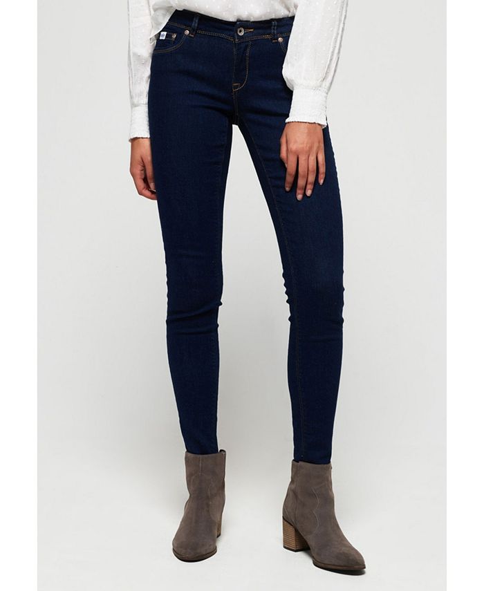 Superdry Women's Cassie Skinny Jeans Blue Size 30X28