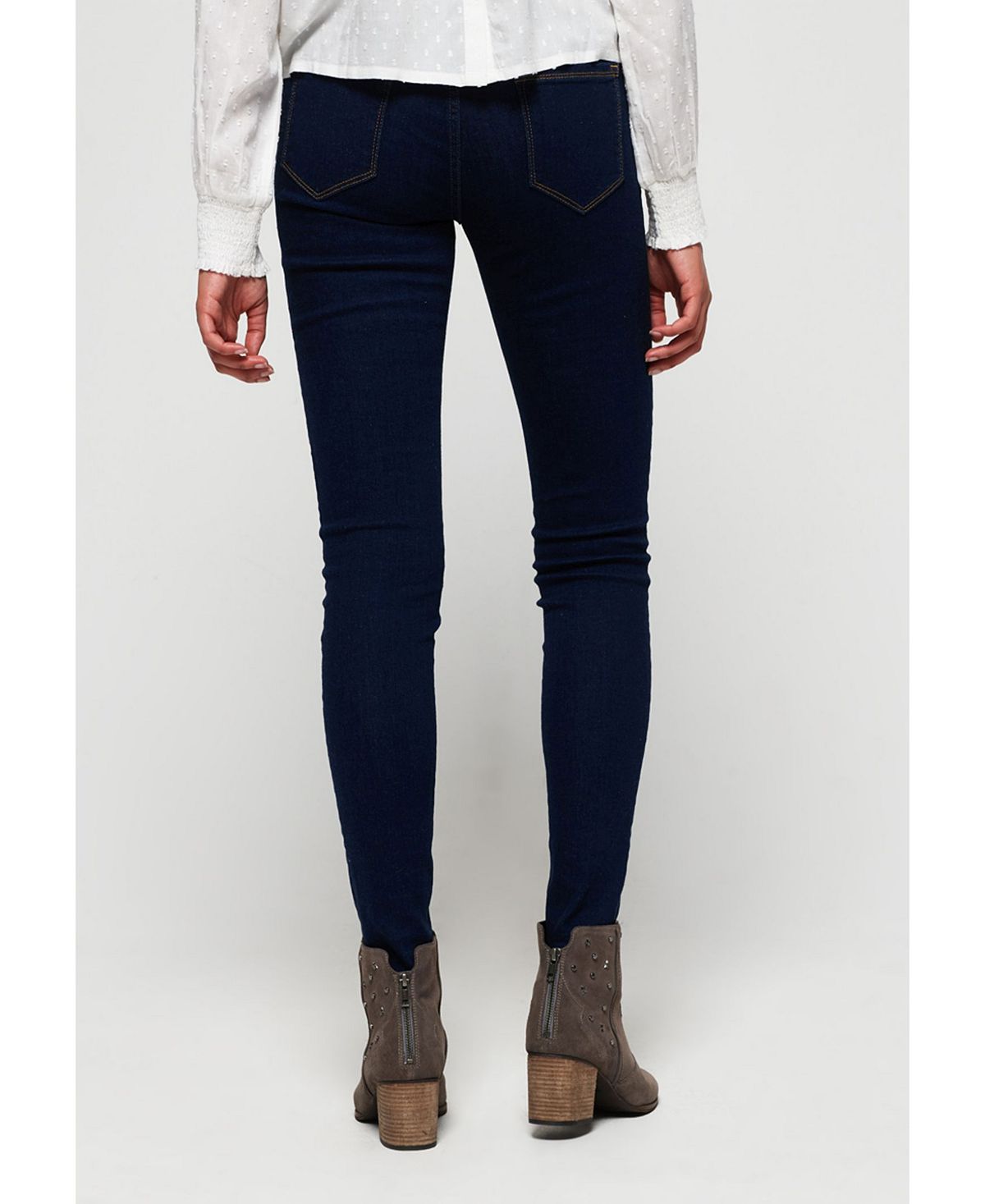 Superdry Women's Cassie Skinny Jeans Blue Size 30X28