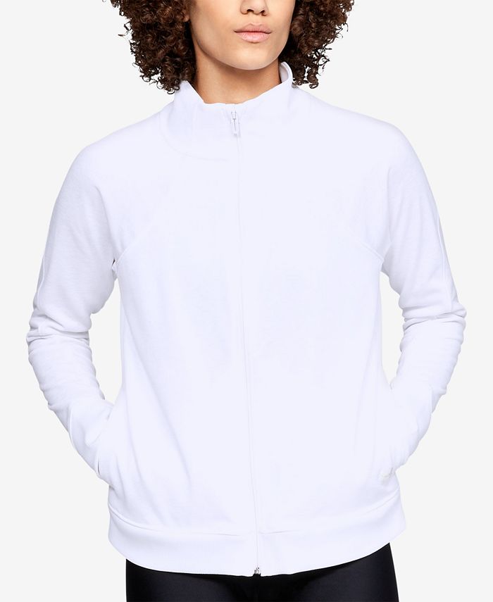Under Armour Women's Fleece Printed Jacket Blue Size XX-Large