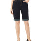 INC Iternational Concepts Women's Curvy Fit Tikglo Cuffed Denim Shorts Blue Size 2