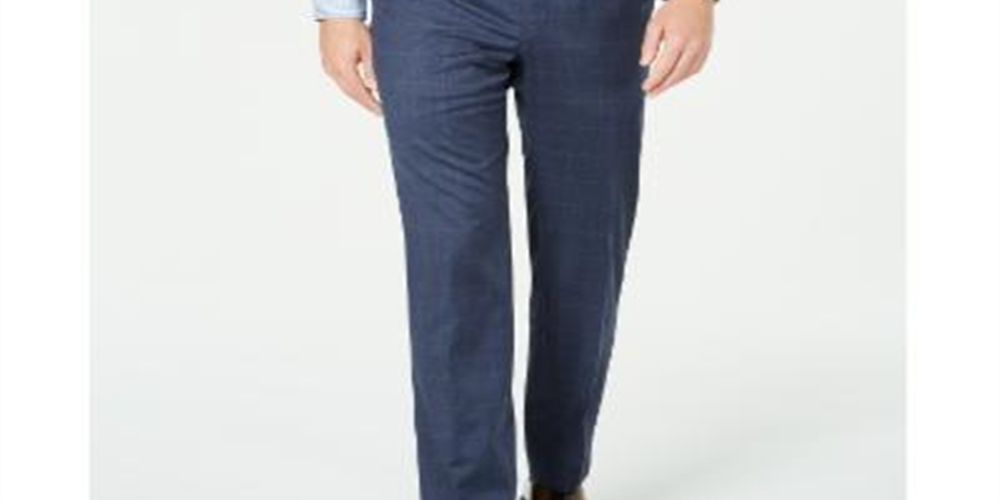 Ralph Lauren Men's Wool Blend Windop Dress Pants Blue Size 38X30
