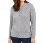 Karen Scott Women's Petite Hardware-Trim Cotton Henley Sweater Natural Size Petite Large