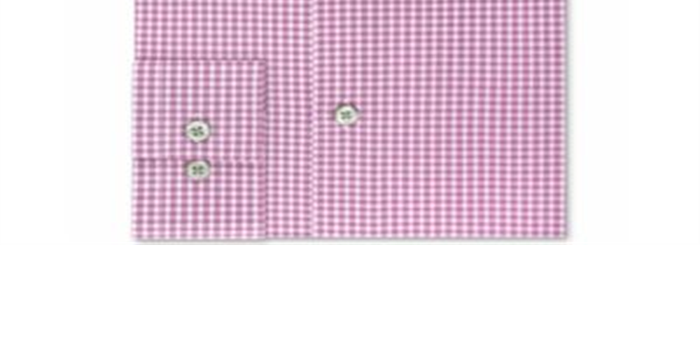 Kenneth Cole Men's Check Classic Regular Fit Dress Shirt Purple Size 36X37