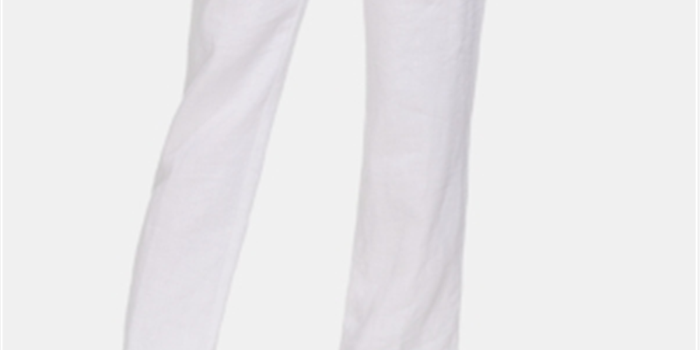 Vince Camuto Women's Linen Drawstring Wide-Leg Pants Ultra White Size XL