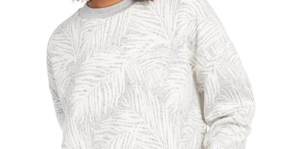 French Connection Women'sSekia Crop Pullover Grey Size Small